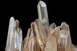 Tangerine Quartz Crystal Cluster - Madagascar #112814-1